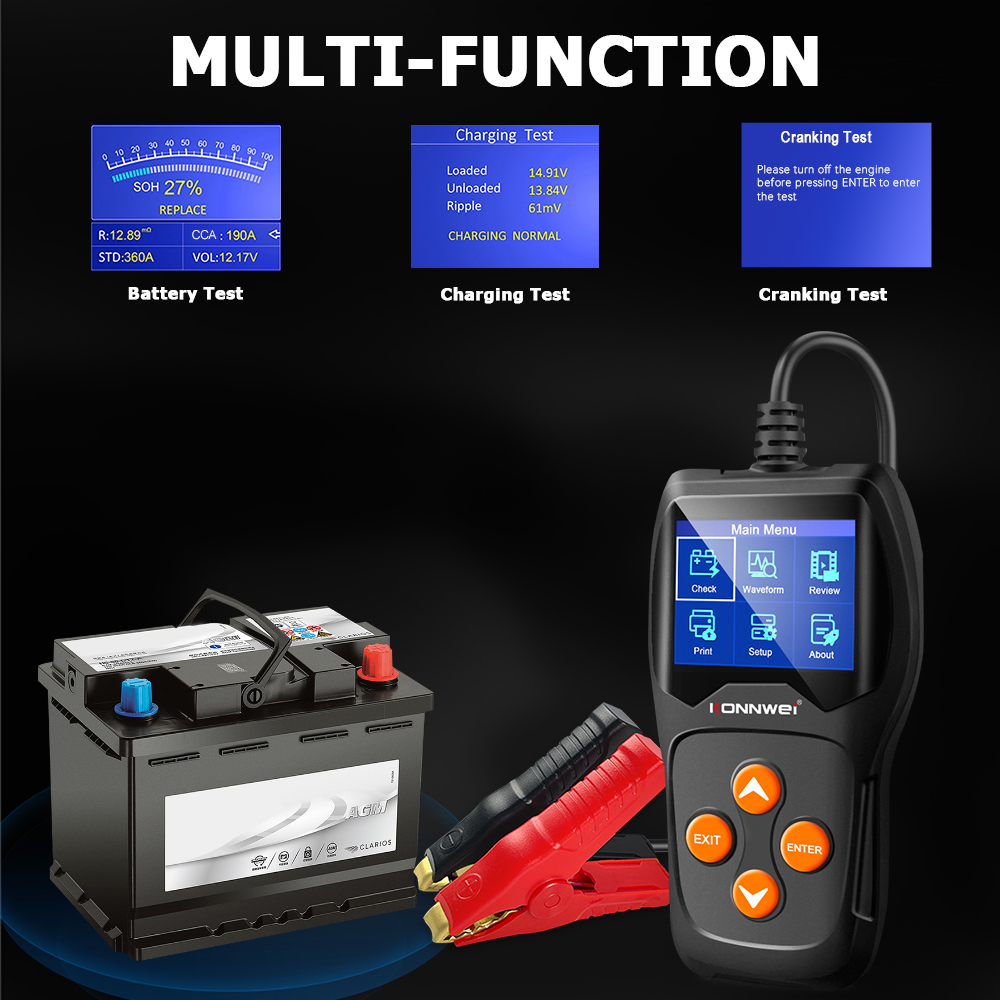 Testeur de batterie automobile - Battery Load Tester avis et prix