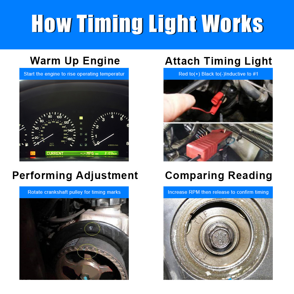 Tl-122 12V Voiture VILLE Outil - Timing Light Gun avis et prix
