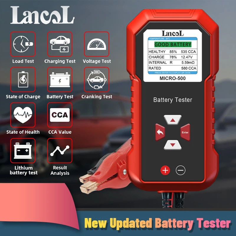Lancol Micro 500 12V 24V teste - Battery Load Tester avis et prix